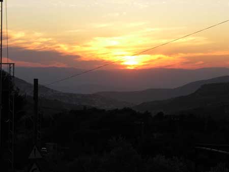 11 - Tramonto sulla valle del Giordano