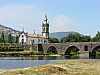 02 - Portogallo - Ponte de Lima - Veduta sul ponte e chiesa